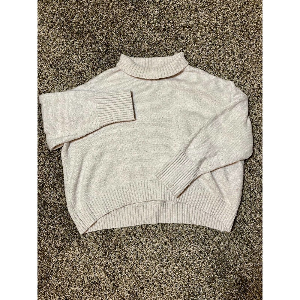 H&M Turtleneck Sweater Women’s Size XL Pink Sweatshirt - Picture 1 of 4